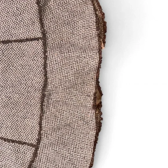 LOFT (Ann Taylor) Brown Herringbone A-Line Skirt - Picture 7 of 8